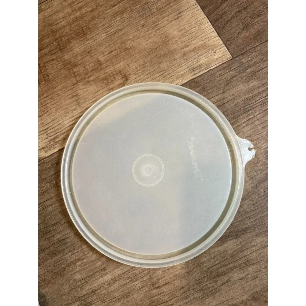 Vintage Tupperware Replacement Round Lid Cover Tab Sheer 227-22, 6